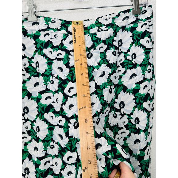 Stella McCartney White Black Green Floral Print Julia Flora Jogger Pants 42 - Picture 15 of 16